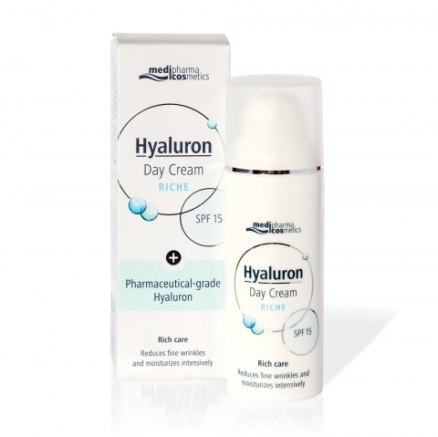 Хијалурон дневен крем рич СПФ15